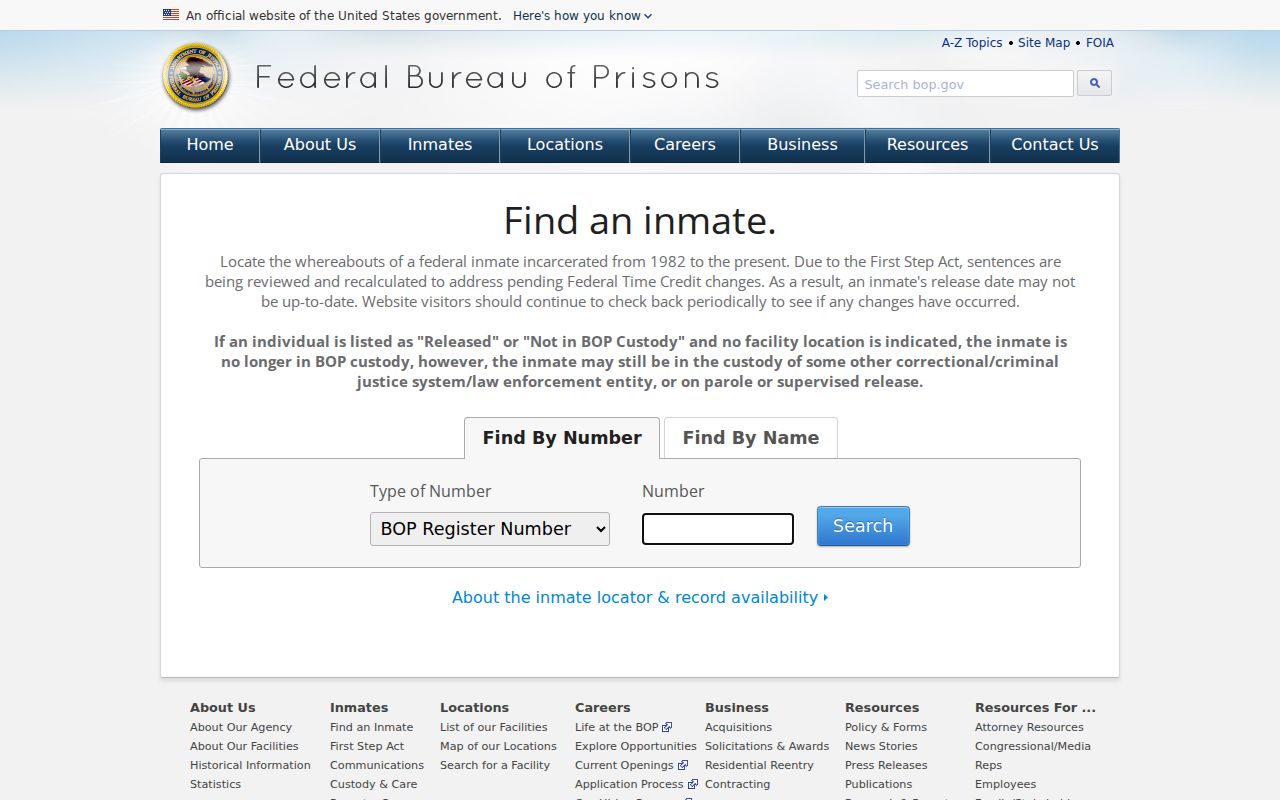 Shelby County arrest history boundary shown by federal inmate locator
